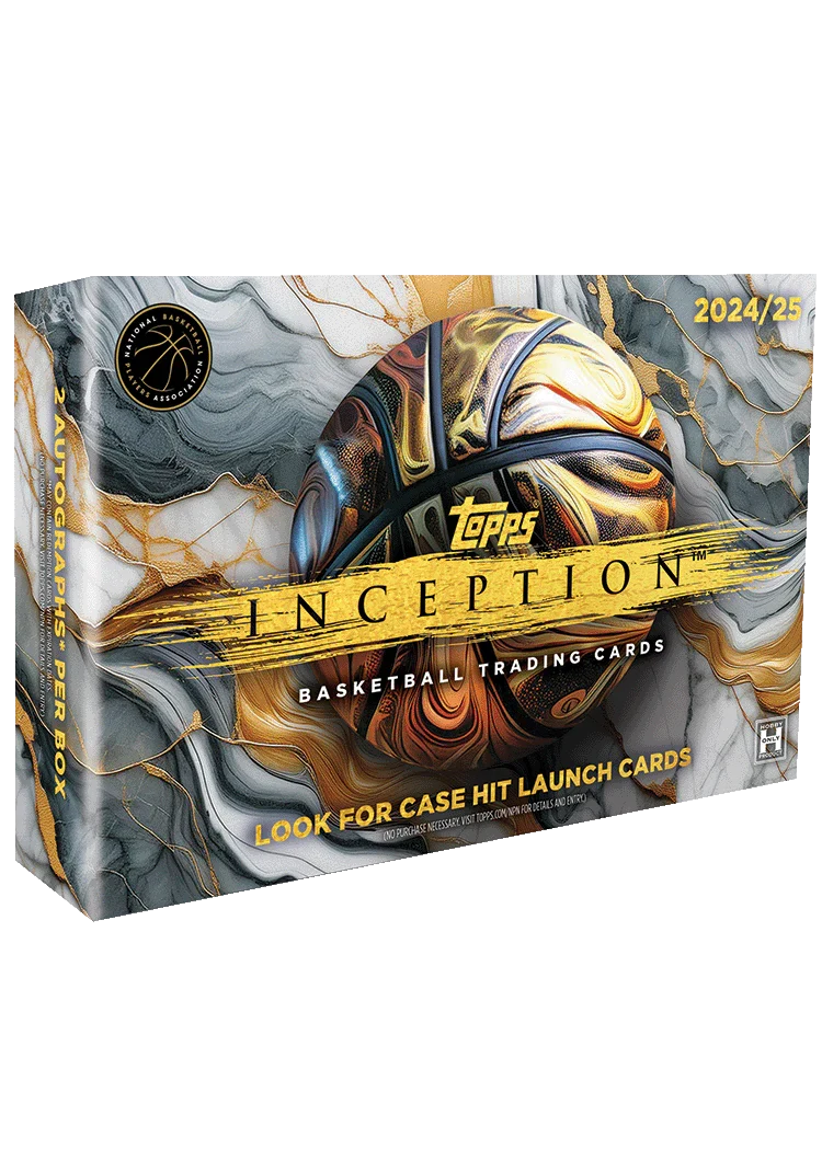 2024-25 Topps Inception Basketball Hobby Box factory sealed featuring premium NBA trading cards and autograph chase cards