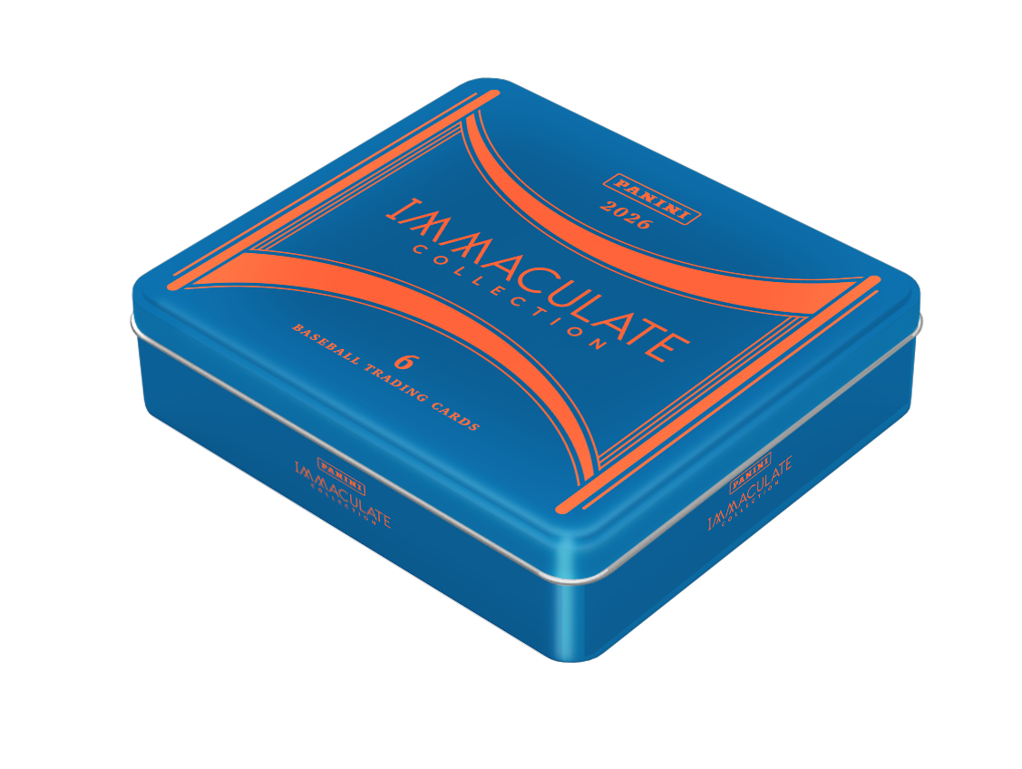 2026 Panini Immaculate Collection Baseball Hobby Tin factory sealed containing 6 premium baseball trading cards