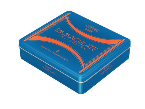 2026 Panini Immaculate Collection Baseball Hobby Tin factory sealed containing 6 premium baseball trading cards