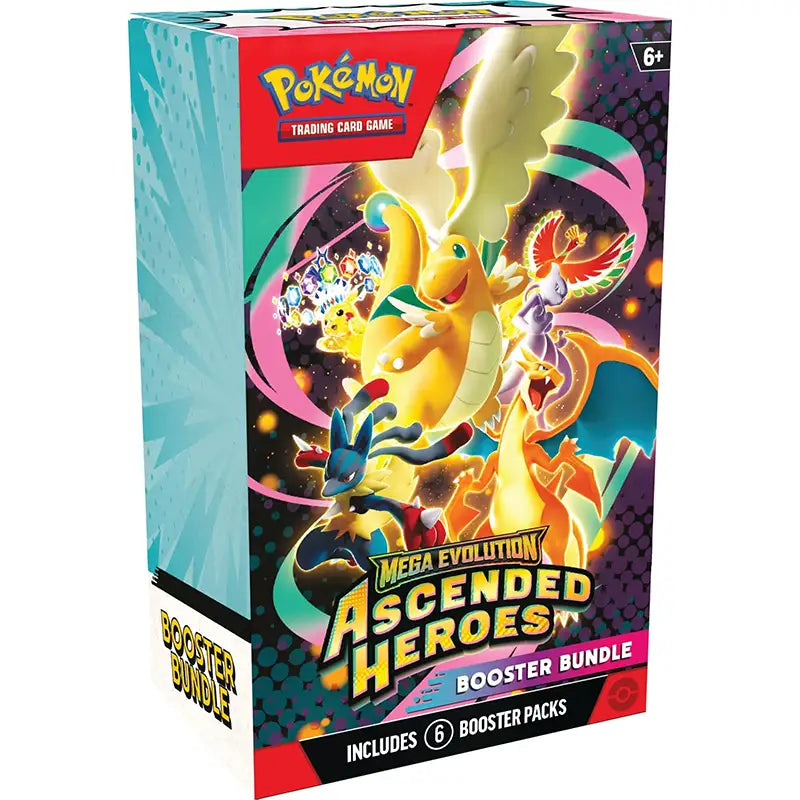 <img
  src="YOUR-SHOPIFY-IMAGE-URL"
  alt="Pokémon TCG Mega Evolution Ascended Heroes Booster Bundle containing 6 booster packs"
  width="800"
  height="800"
  loading="lazy"
>