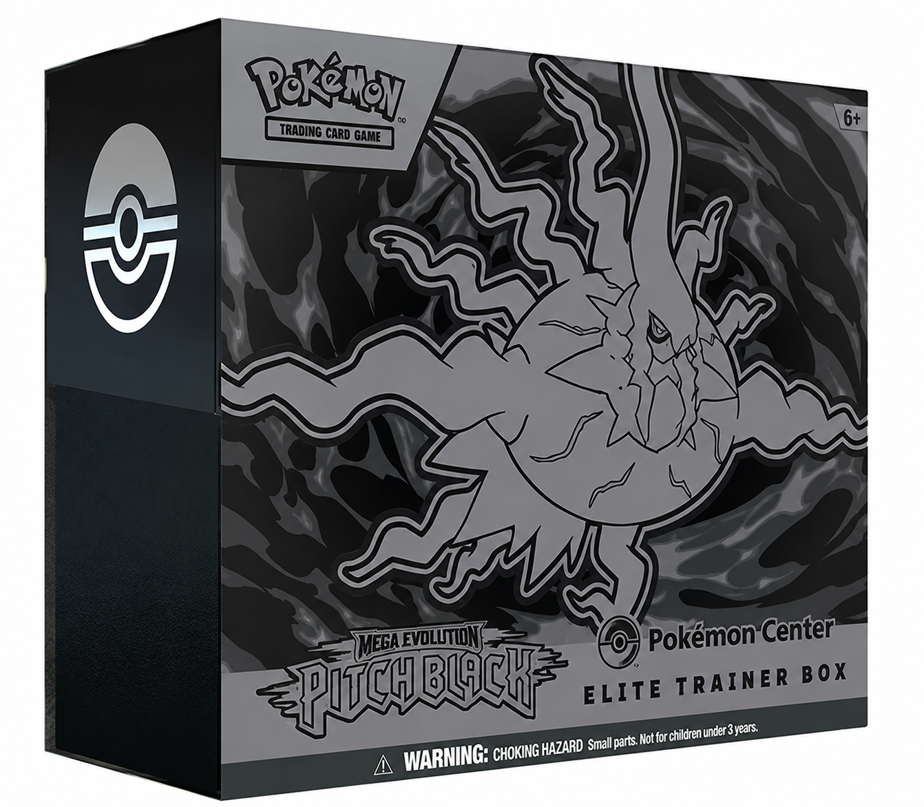 Pokémon Center Exclusive Mega Evolution Pitch Black Elite Trainer Box factory sealed.